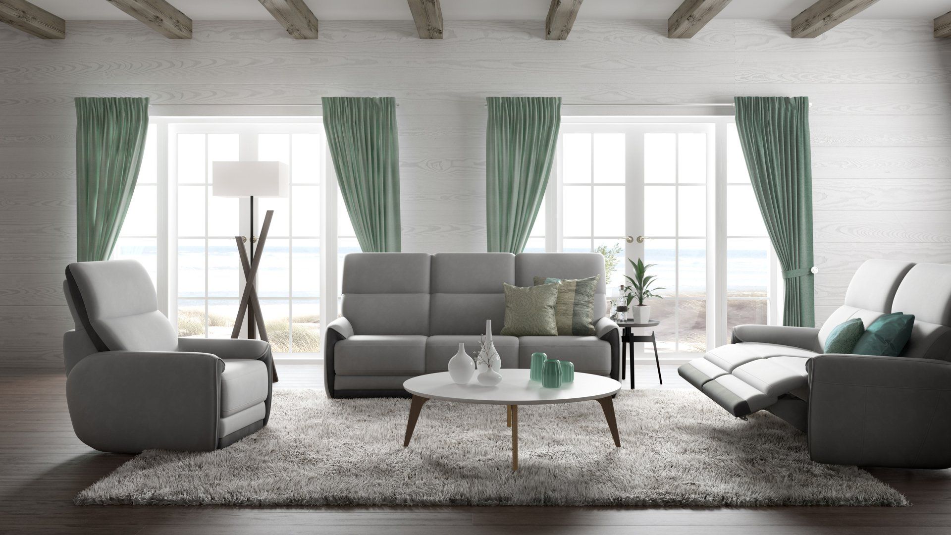 Canapés fixe et relax Bellevue