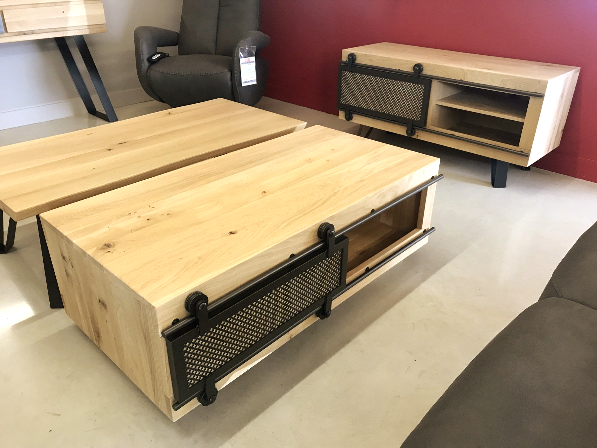 Tables basses Bois Métal Fusion