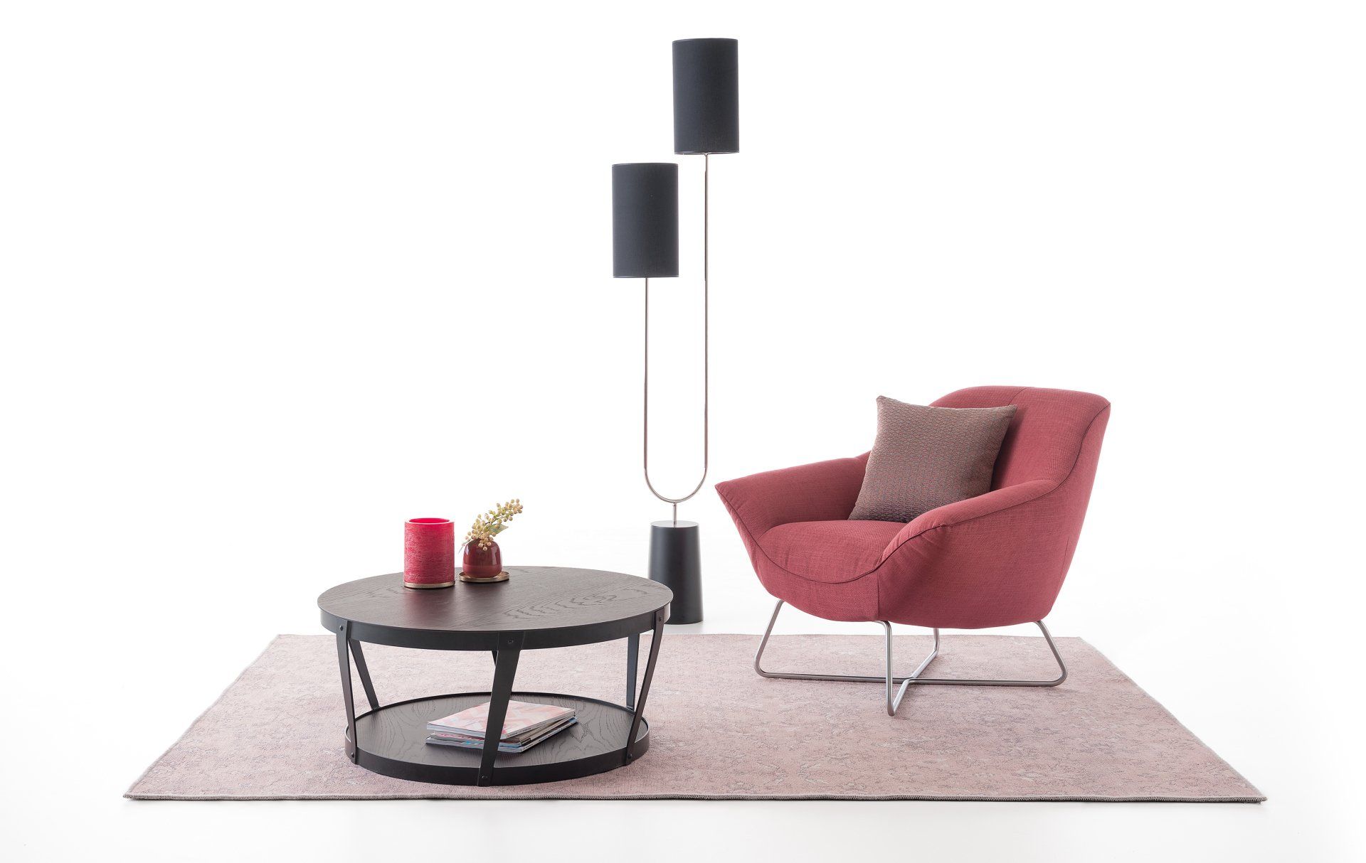 Fauteuil Rico Queen tissu