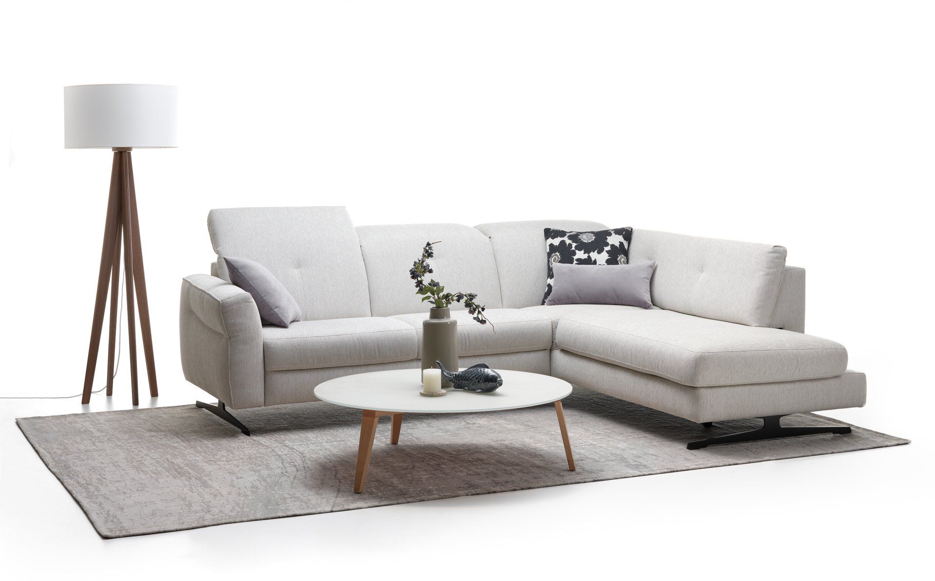 Canapé d'angle Tofane tissu