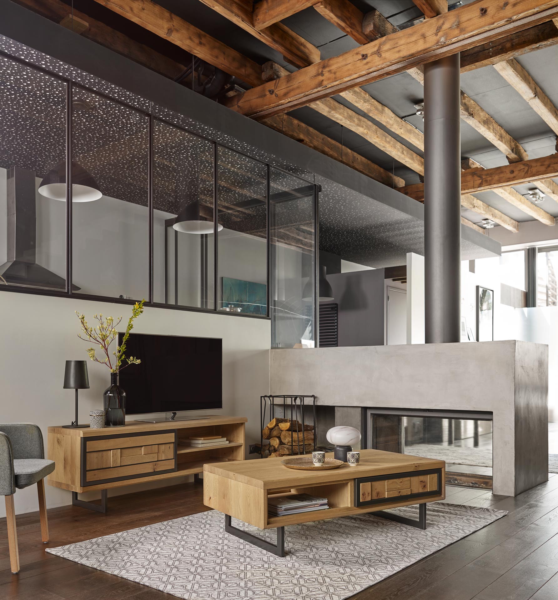 Meuble TV Table Basse Prima