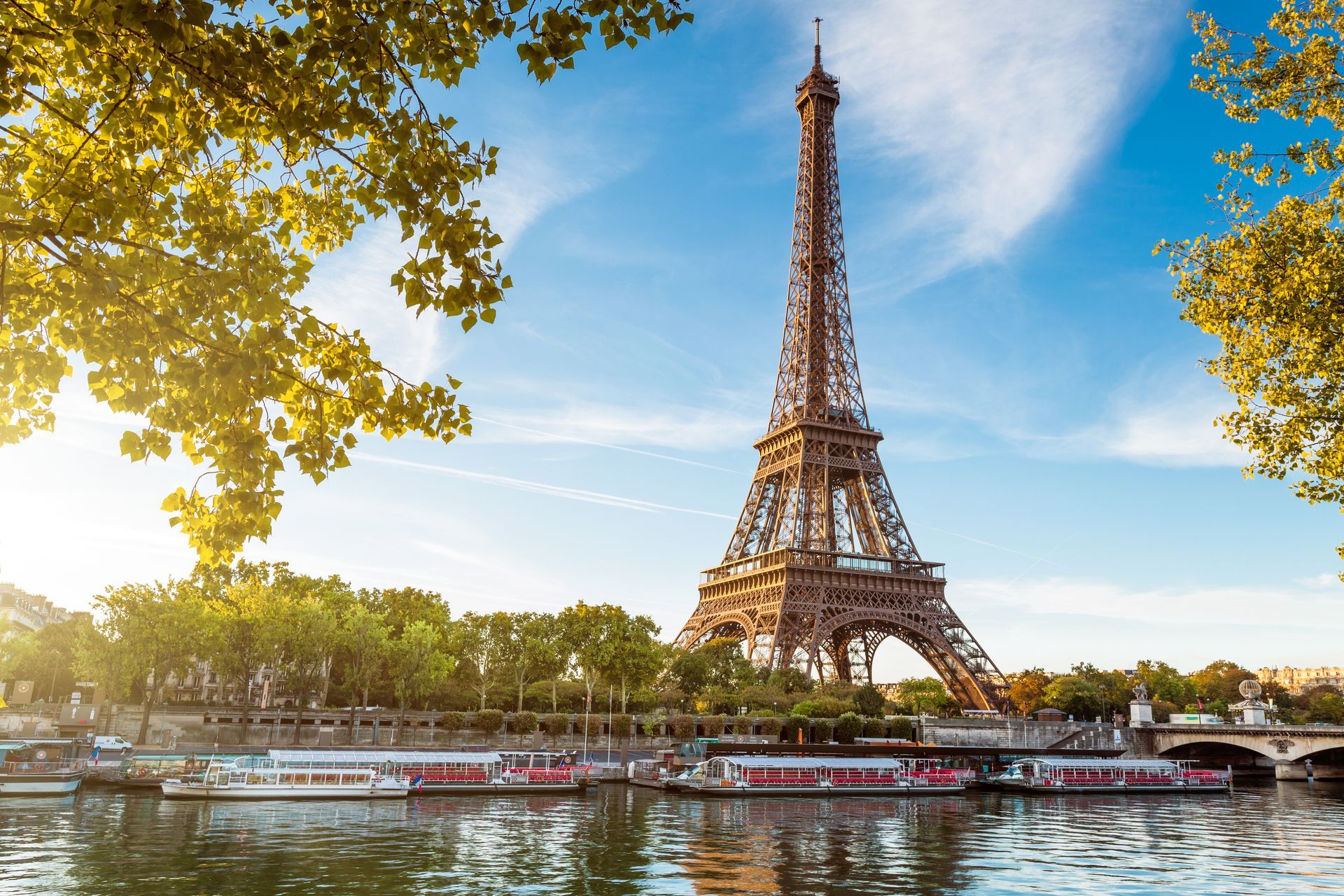 Vue sur la Tour Eiffel à Paris