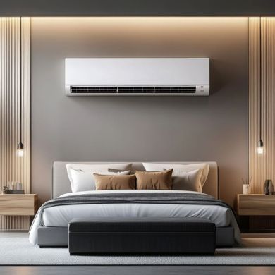 Climatisation dans une chambre à coucher