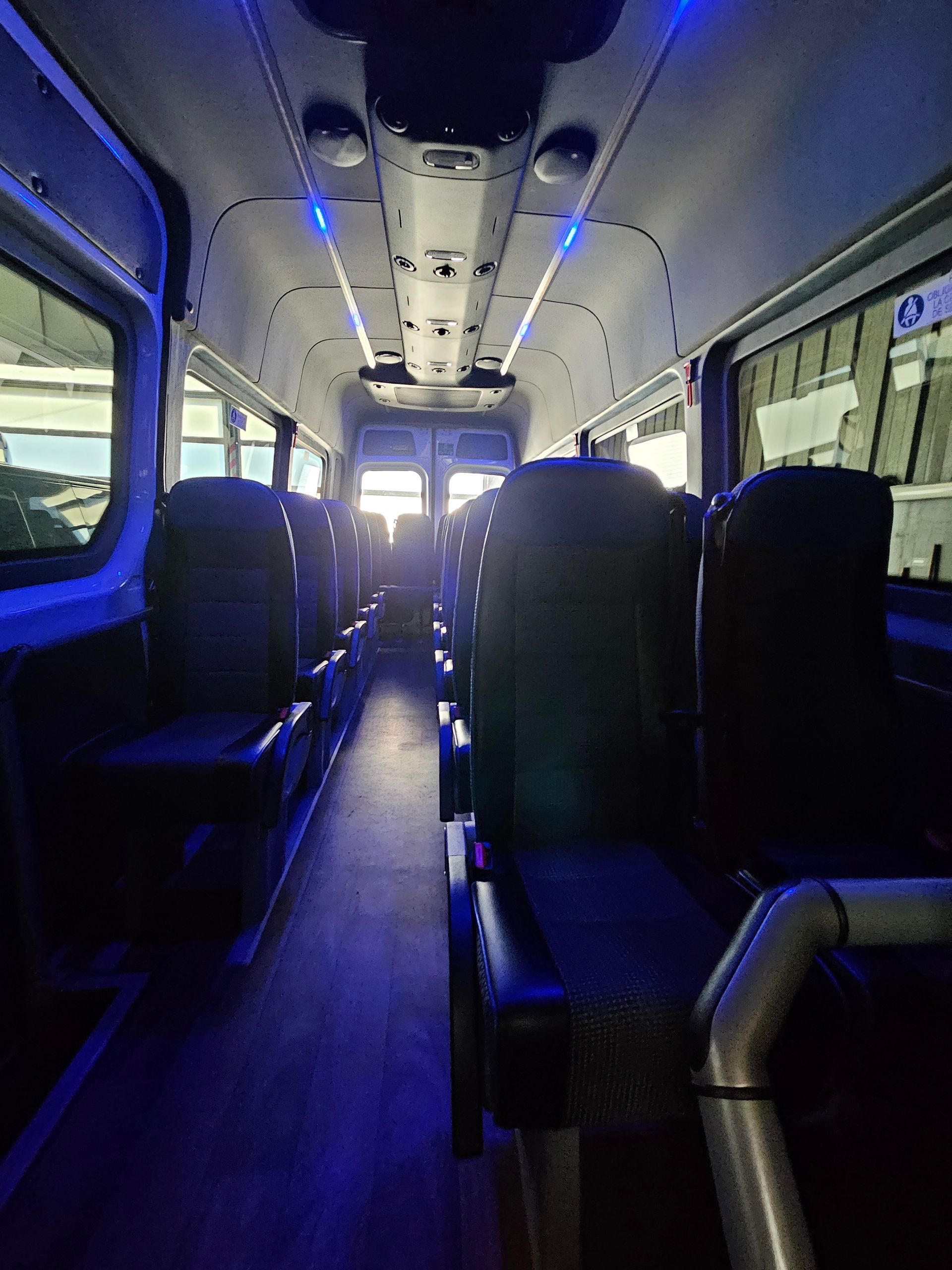 Intérieur d'un bus