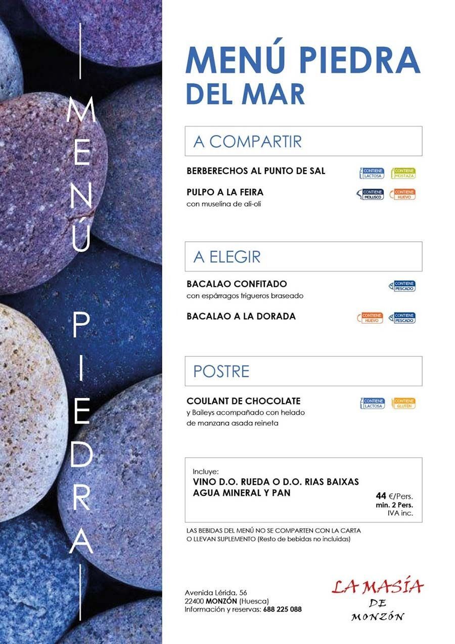 Un menú para segoviano con la imagen de un arco de piedra