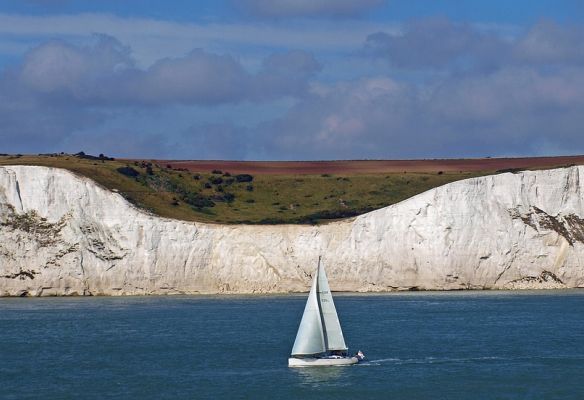 Sailing from the UK vs fly cruises - the White Cliffs of Dover