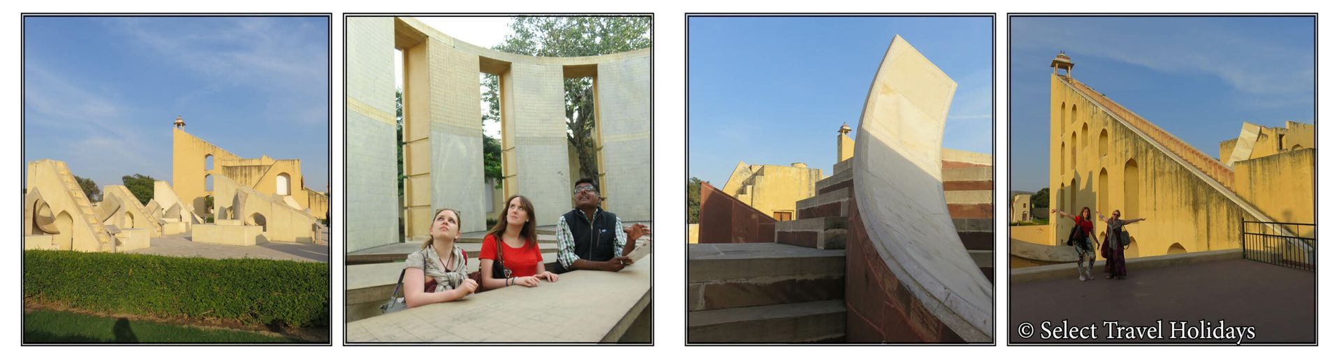 A group of people are sitting at a table in front of a building