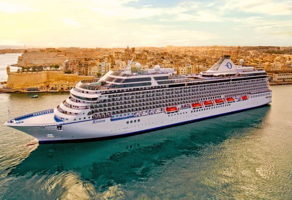 Oceania Cruises ship Riviera seen here in Malta