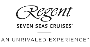 The logo for regent seven seas cruises is an unrivaled experience.