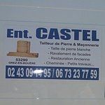 Camion de Franck Castel, tailleur de pierre et maçon à Grez-en-Bouère