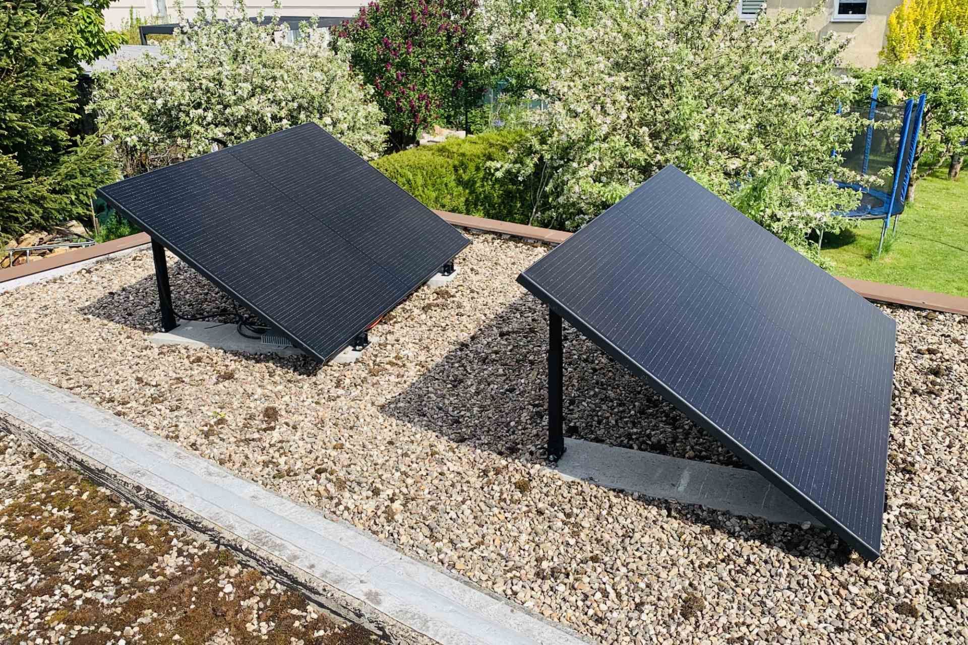 Solaranlagen, die von René Robenz montiert werden