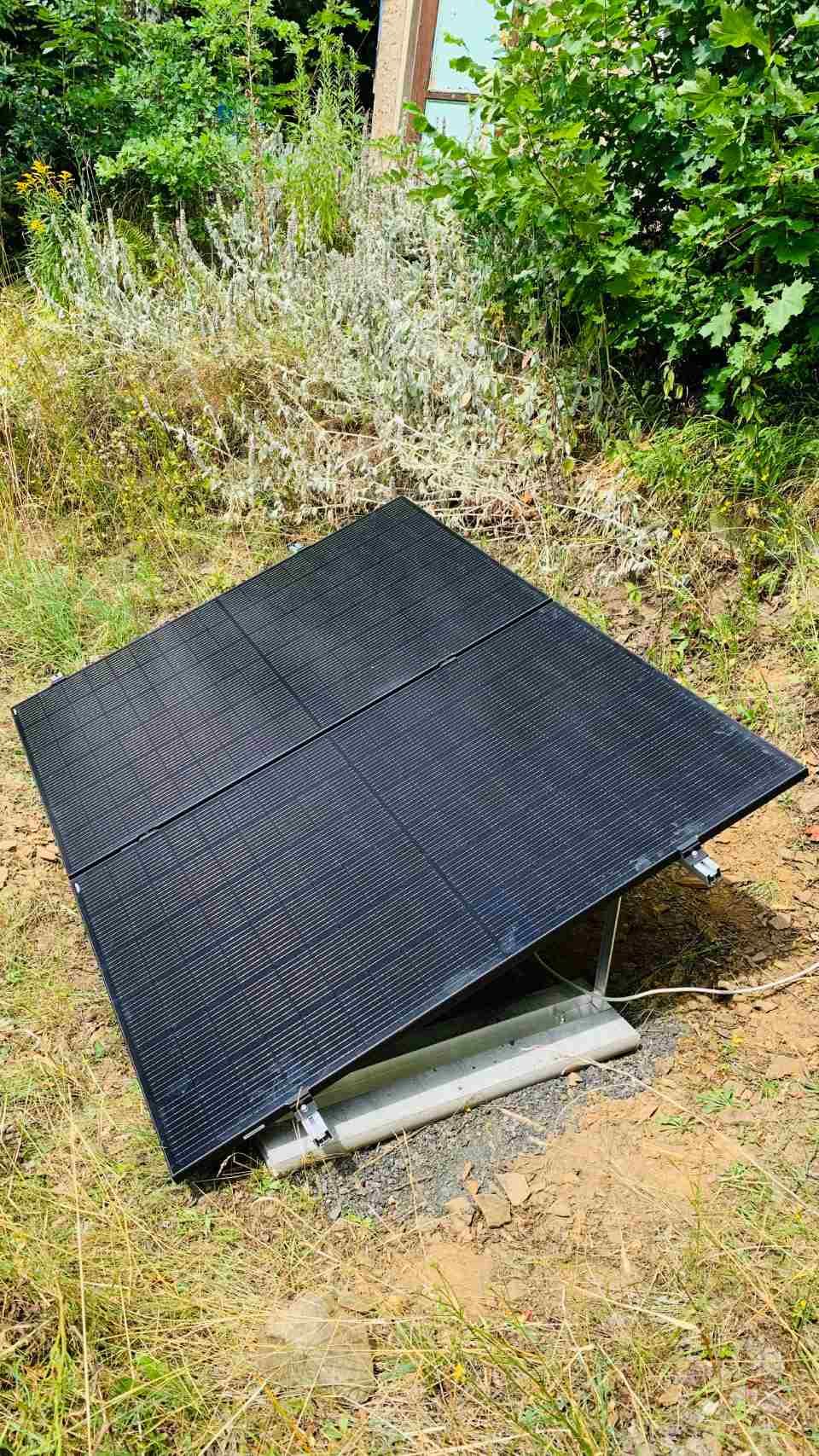 Solaranlage, die von René Robenz installiert wird