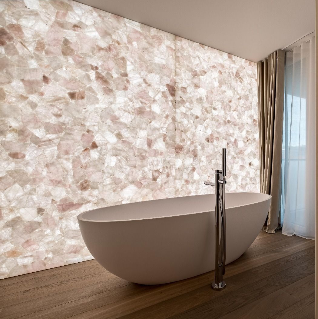 Modernes Badezimmer, Sichtbetonwand