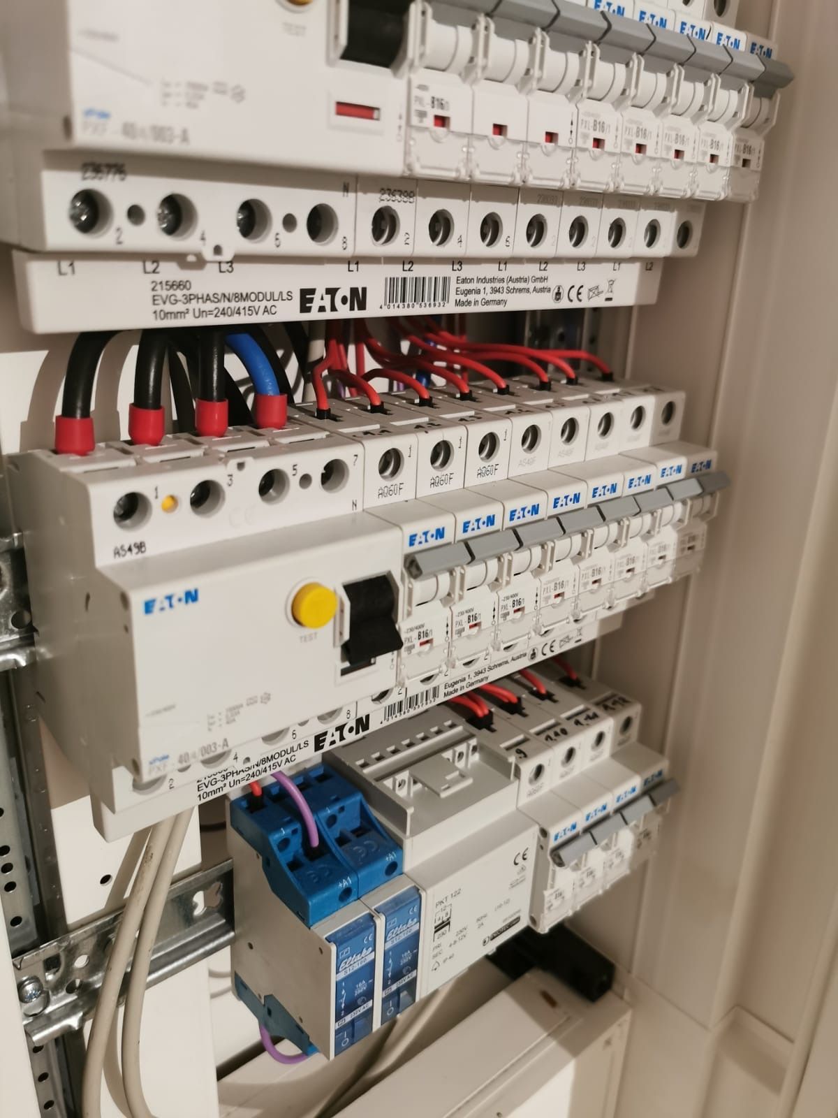 Elektrischer Schaltschrank mit Sicherungsautomaten