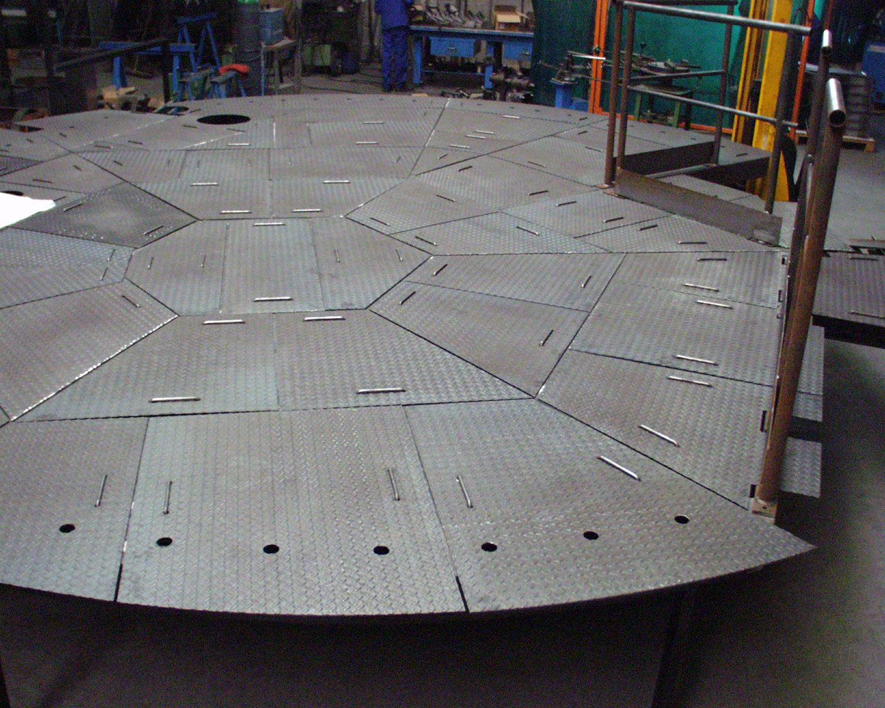 Plateforme plate en aluminium