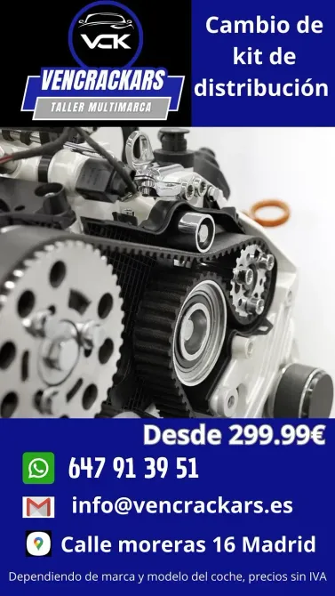 Un anuncio de cambio de kit de distribución