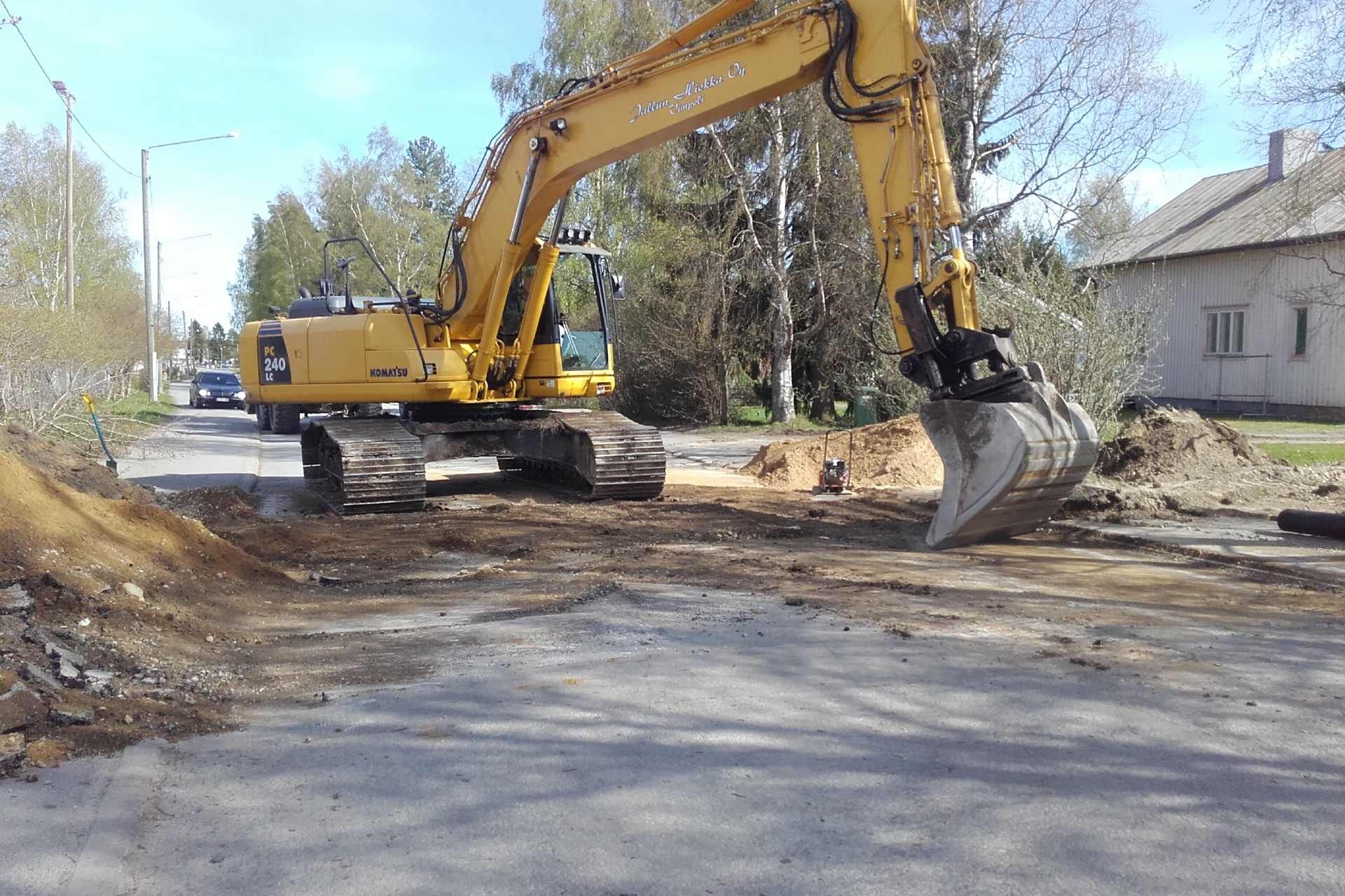 Viherrakennuksen työt, Jallun Hiekka Oy, Vimpeli