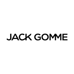 Logo de Jack Gomme en texte noir sur fond blanc.