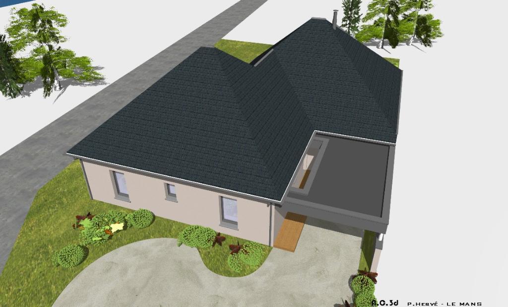 Modèle de maison contemporaine avec garage