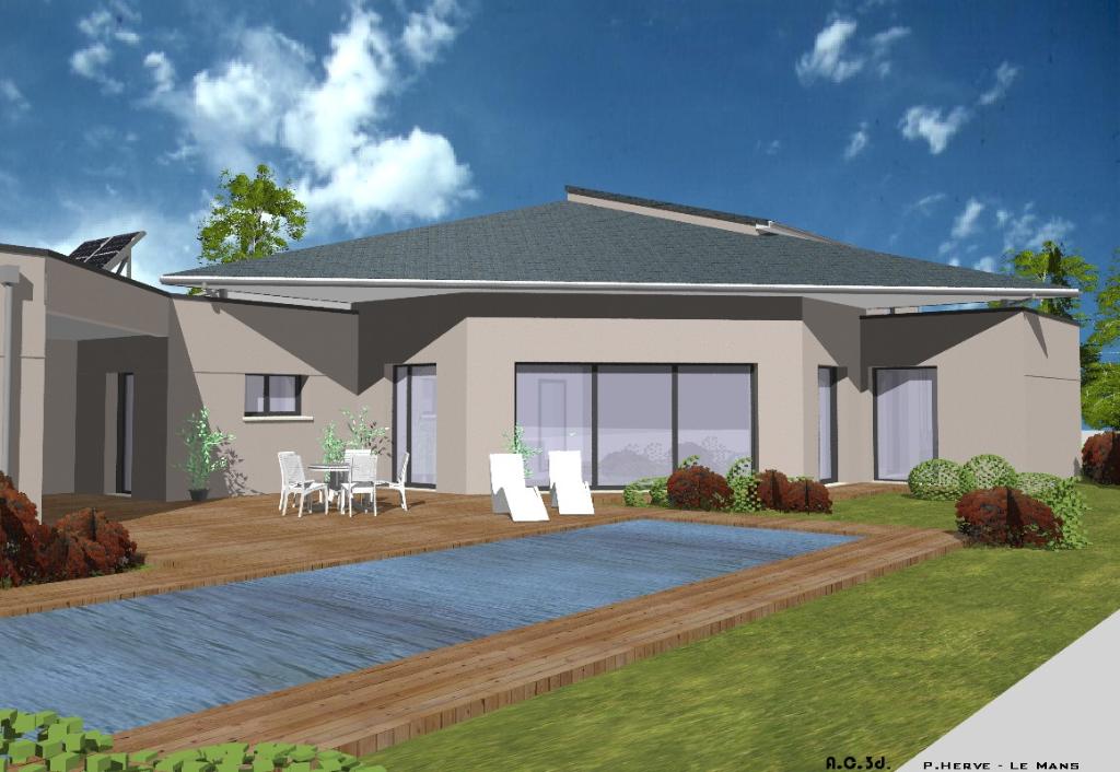 Maison moderne avec piscine