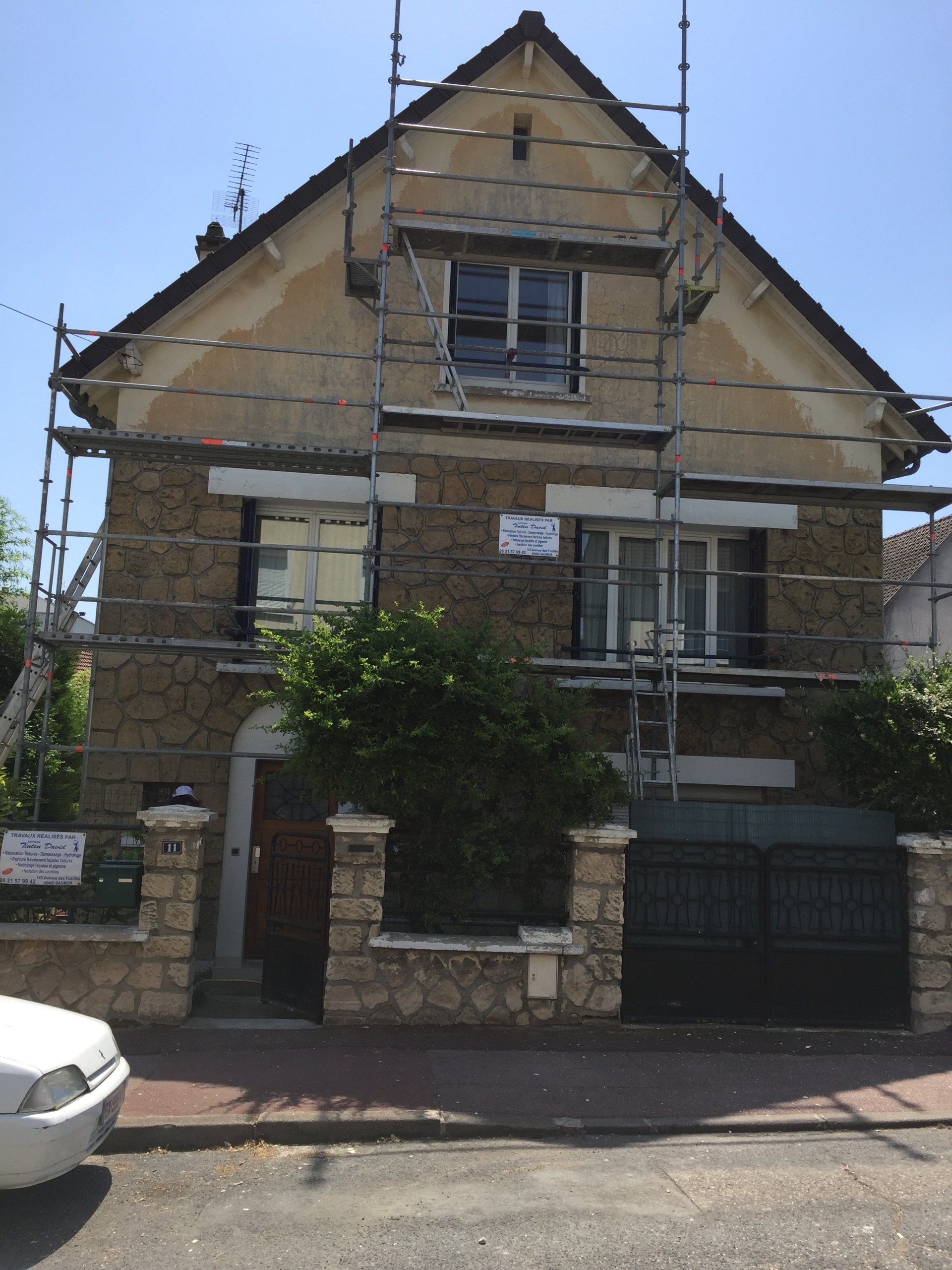 Avant ravalement de façade et pignon