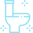 Un cabinet de toilettes.