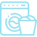 Une machine à laver le linge.