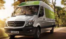 Camion Europcar sur la route