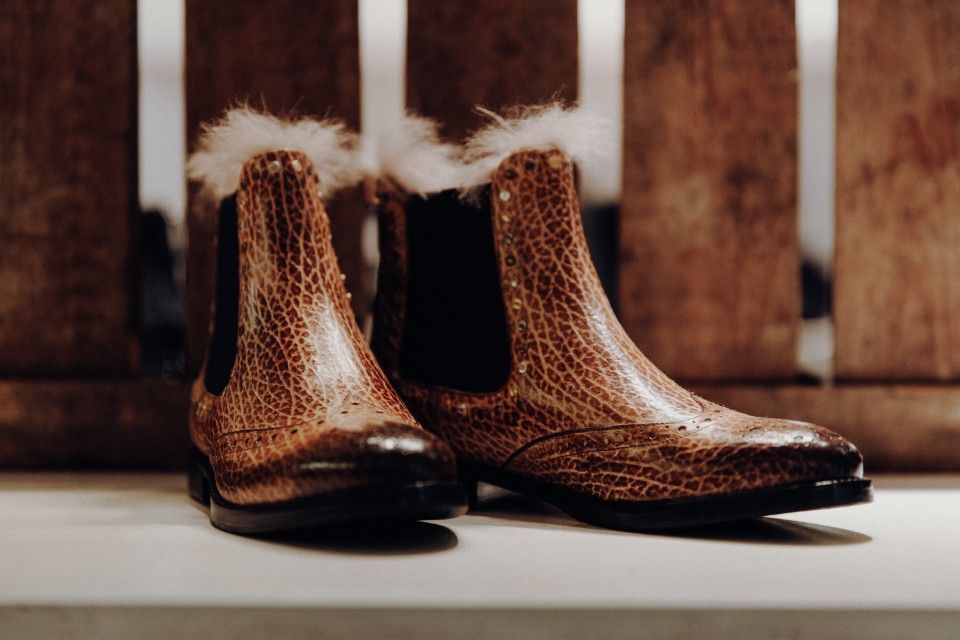 modische Stiefelleten