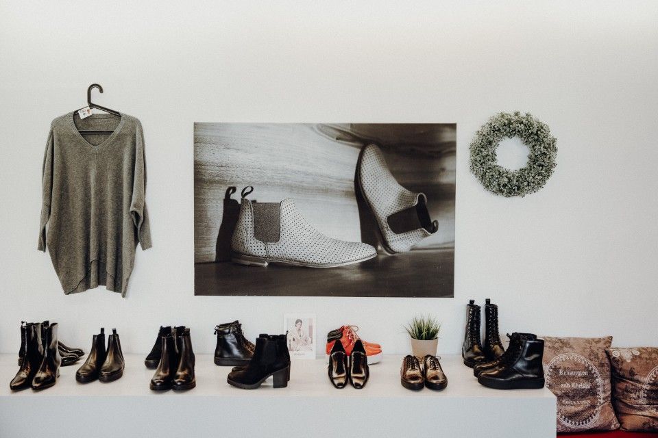 Geschäftseinrichtung für modische Schuhe