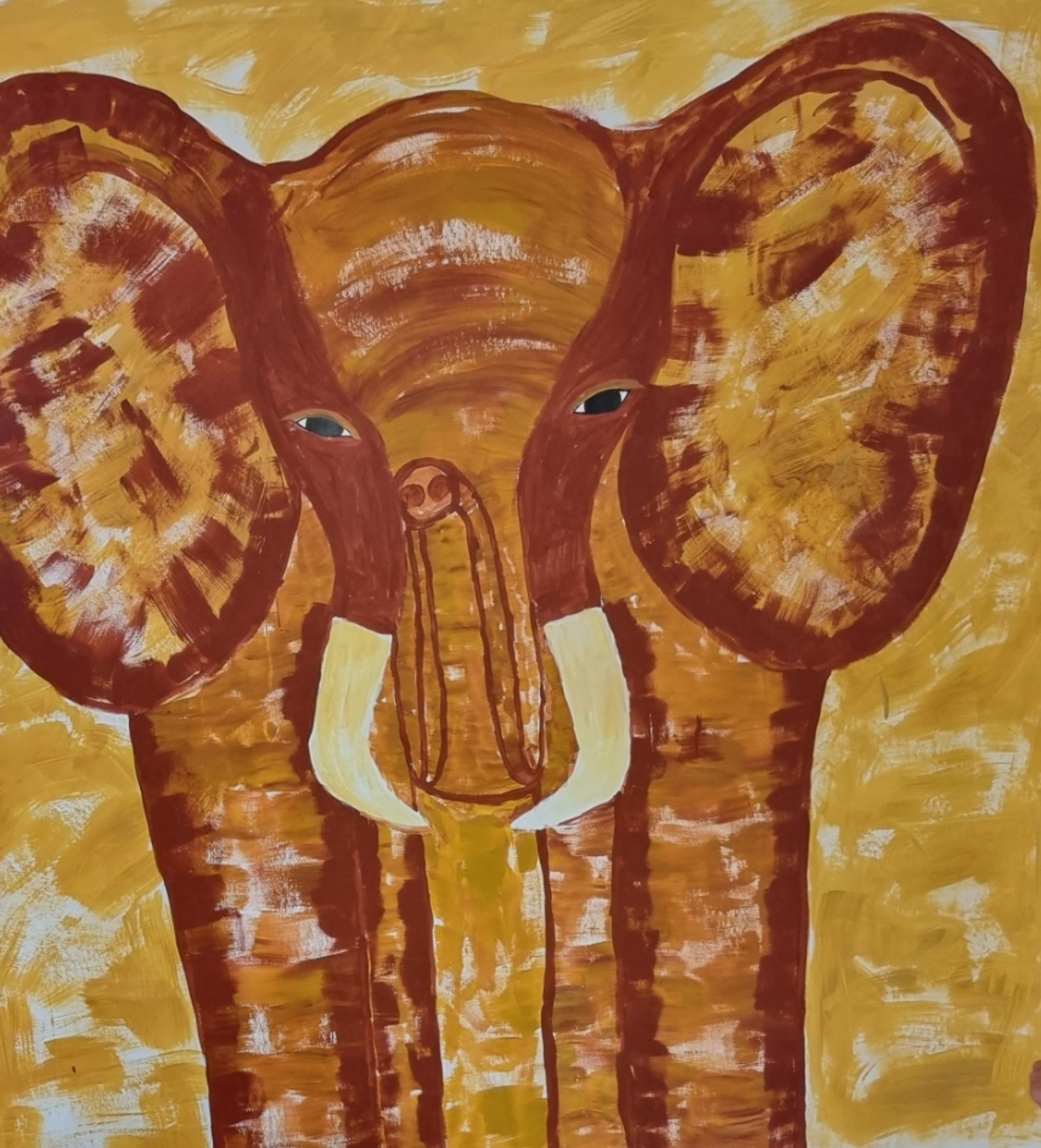 Elefantenhias Kunstwerk