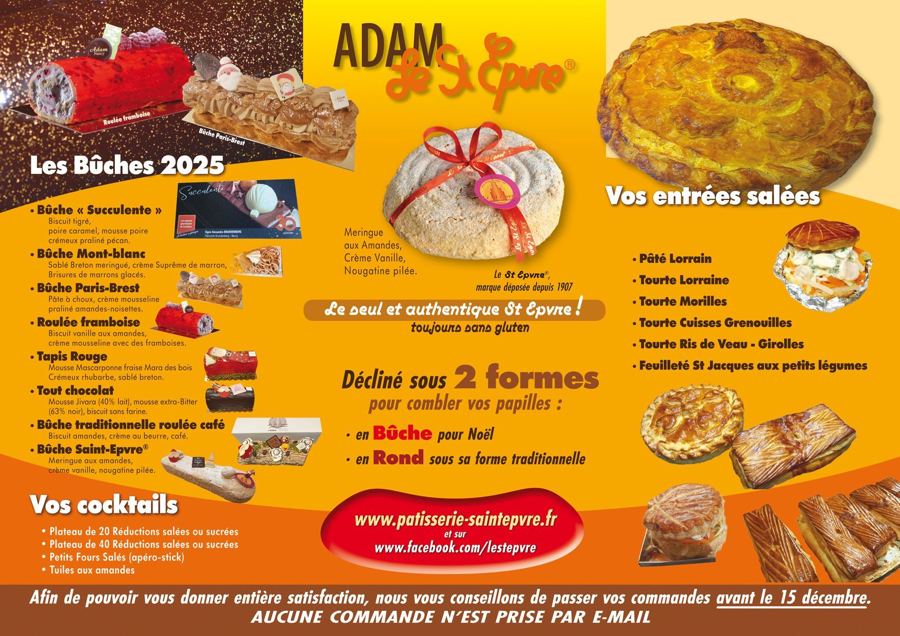 Carte des fêtes verso