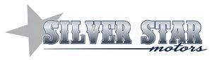Logotipo de Silver Star Motors con una estrella gris y texto met&aacute;lico en negrita.