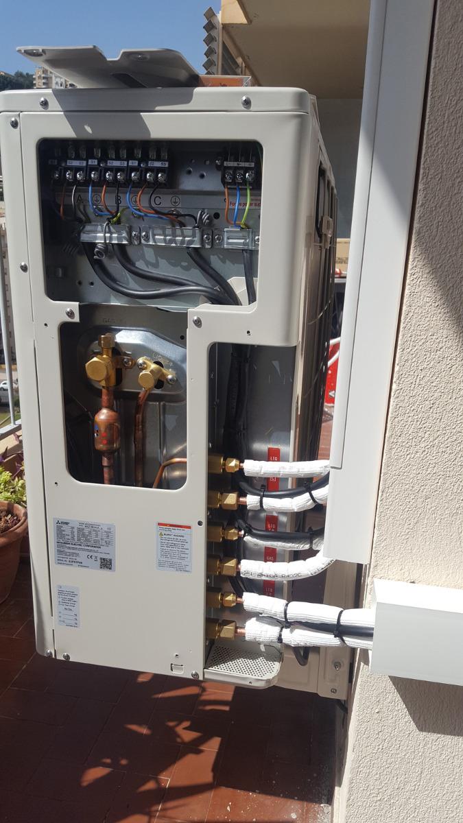 Intérieur d'un climatiseur