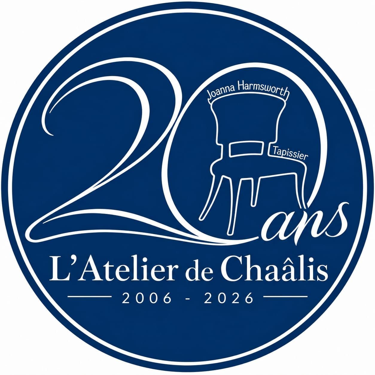 Logo 20 ans de L'Atelier de Chaâlis