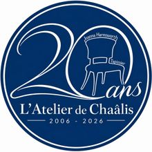 Logo 20 ans de L'Atelier de Chaâlis