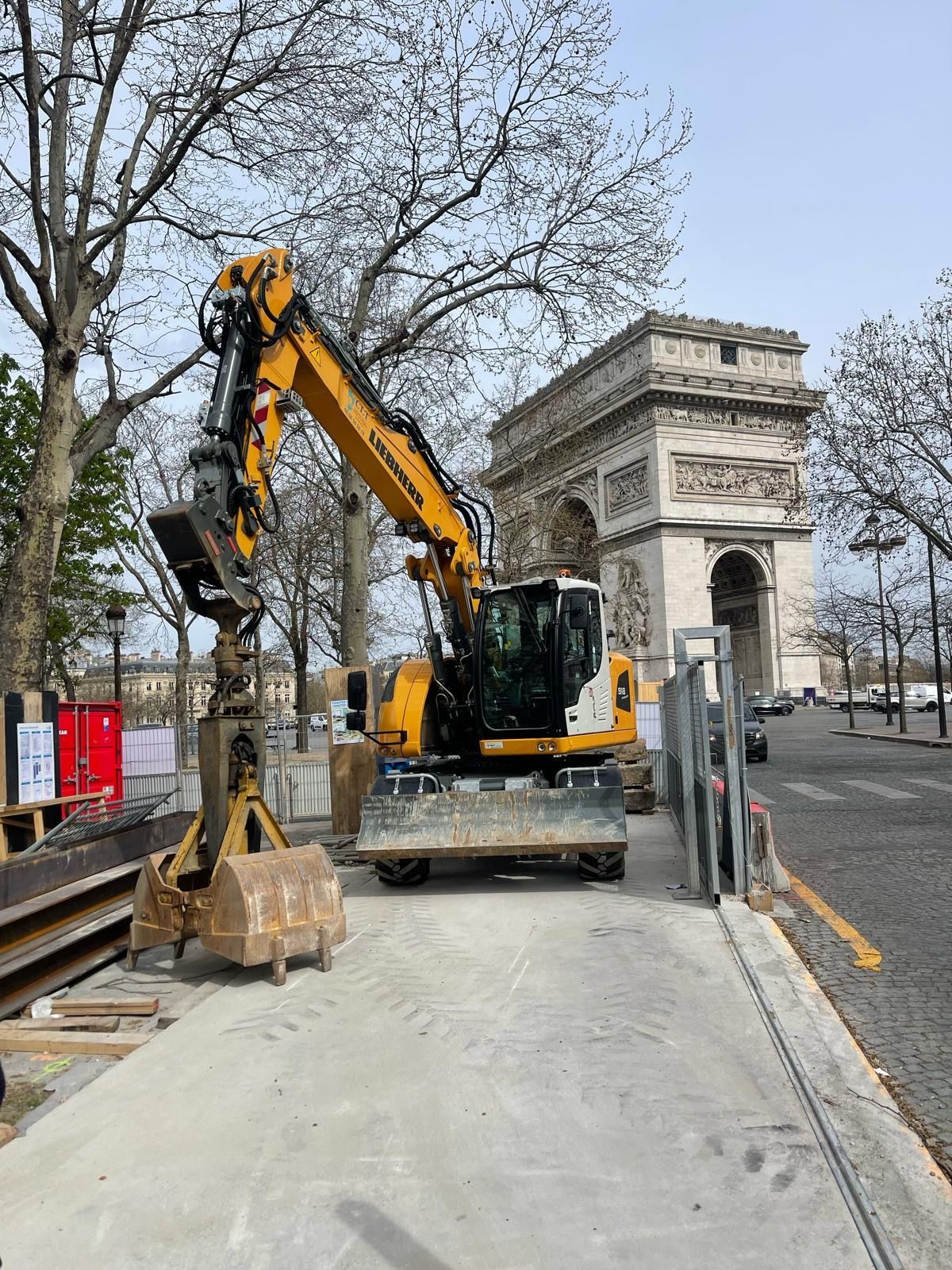 Pelle 20T avec rallonges 14m