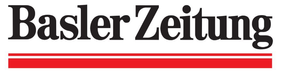 Das Logo der Basler Zeitung ist rot und schwarz auf weißem Grund.