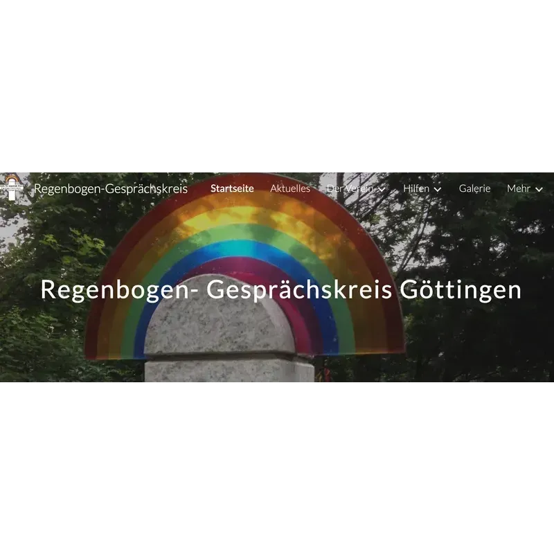 Rainbow art installation;