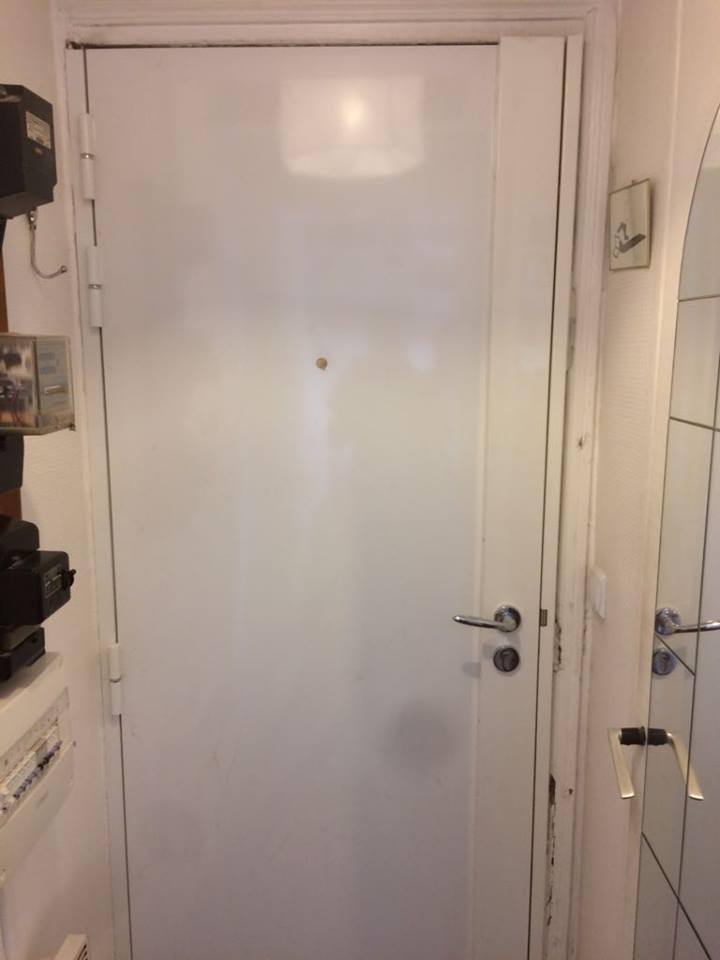 Blindage porte avec pose d'une serrure carénée