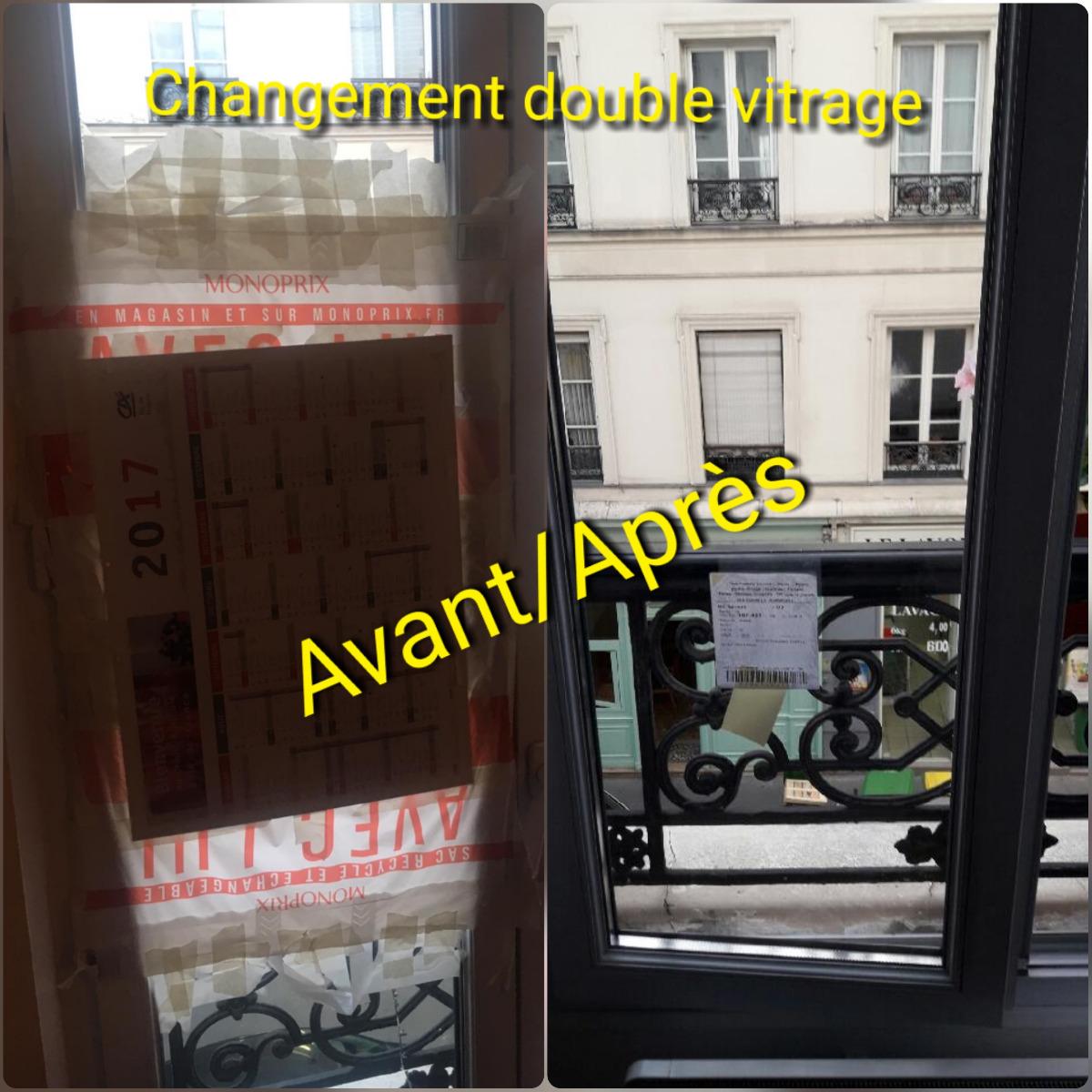 Changement double vitrage