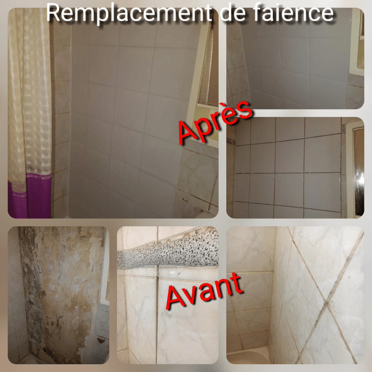 Remplacement de faience