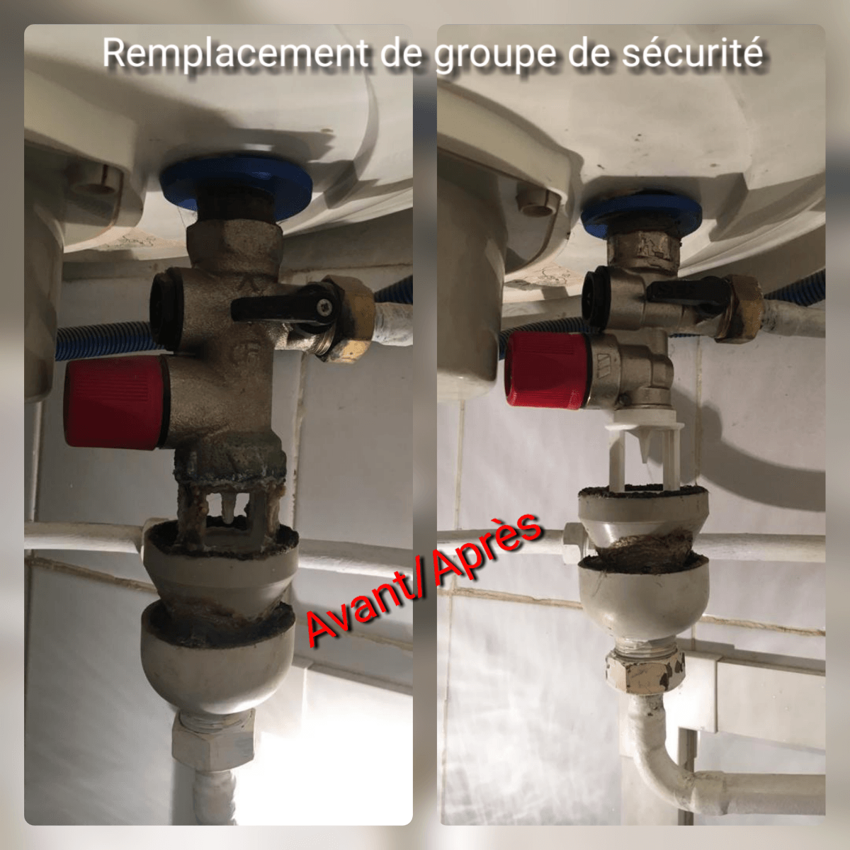 Remplacement du groupe de sécurité.