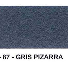 Un primer plano de un trozo de papel con la palabra gris pizarra escrita en él.