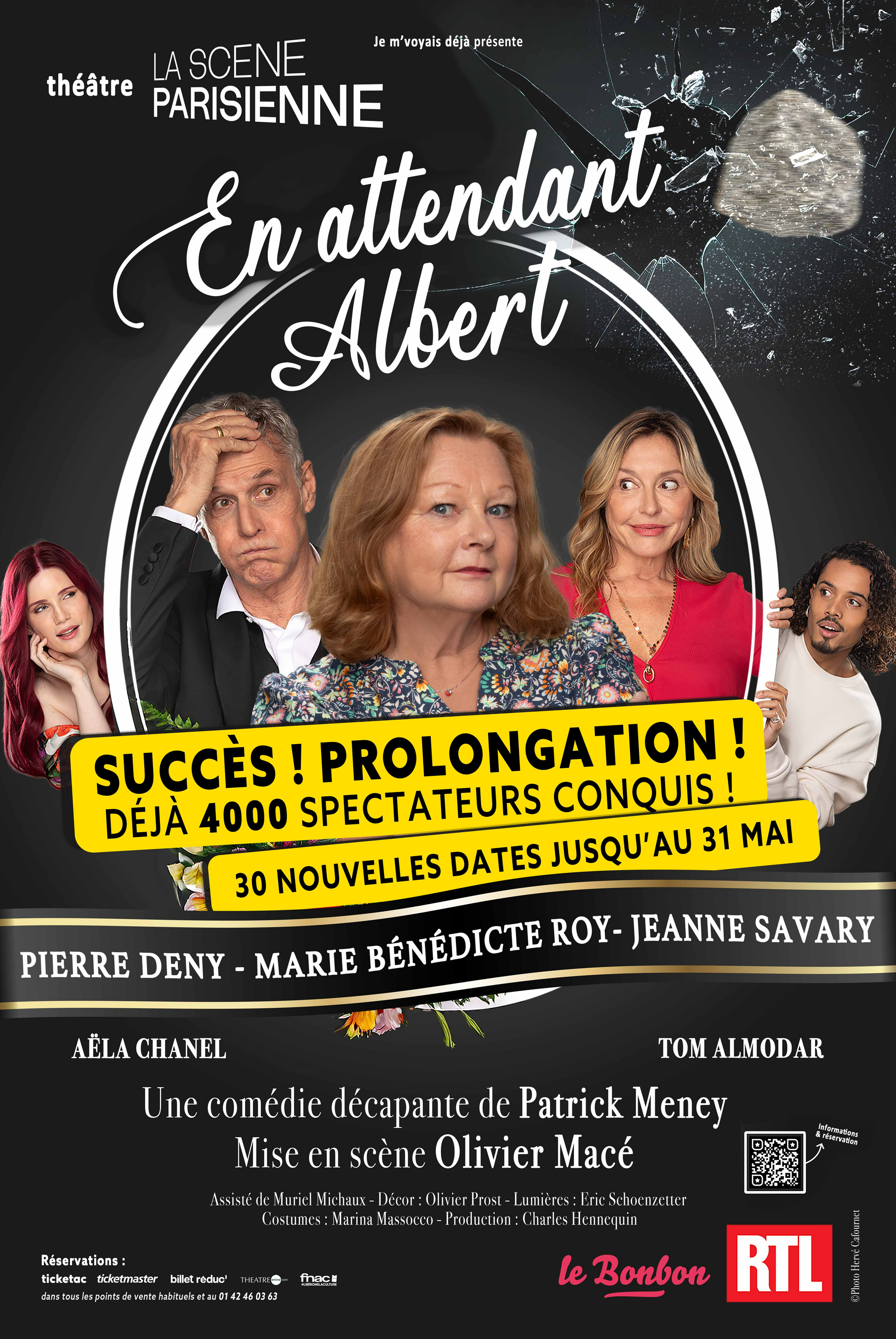 Je m'voyais déjà présente En attendant Albert au théâtre La Scène Parisienne - Prolongation 30 nouvelles dates jusqu'au 14 mai  - Une comédie décapante de Patrick Meney mise en scène Olivier Macé.
