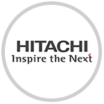 Logotype d'Hitachi.