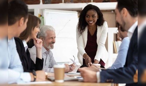 Groupe de formateurs en formation