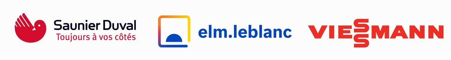 Liste de logos : Saunier Duval, elm.leblanc, Viessman