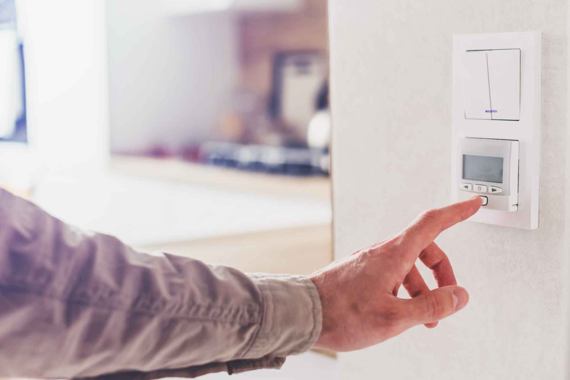 Réglage du thermostat dans une maison