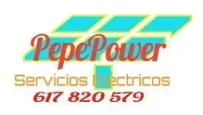 A logo for a company called pepepower servicios electricos